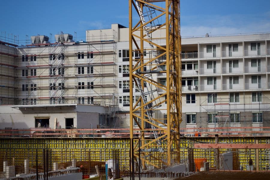 An active construction site